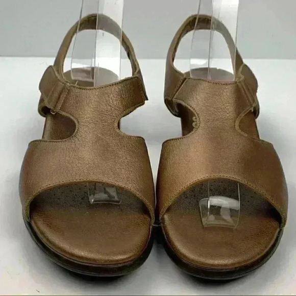 SAS sandals size 8.5 bronze leather stick strap walking comfort orthopedic - Picture 3 of 12